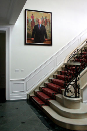Sergey's painting of Frank Stronach